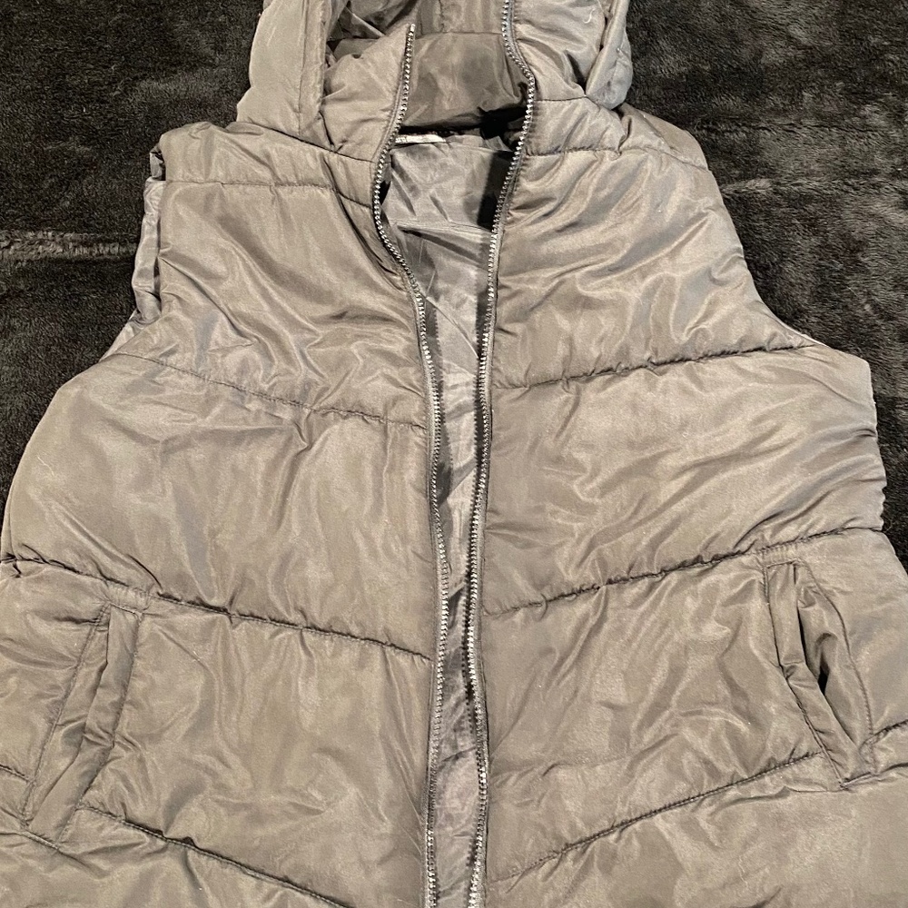 SHEIN curve hooded vest